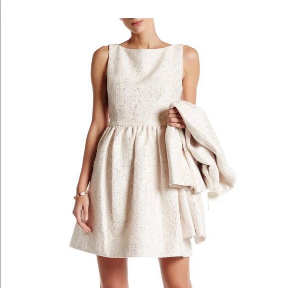 Nwt Kate Spade Sequin Tweed Dress 